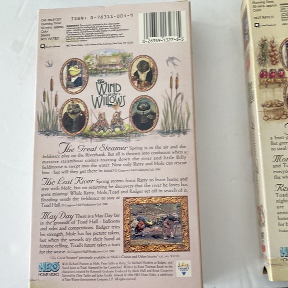 Wind in the willows Four Seasons. Preowned 4 vhs great HBO children’s movies - Picture 7 of 10
